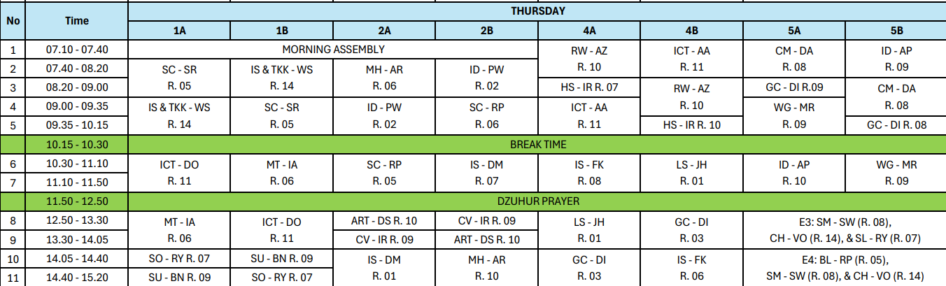 Schedule 4