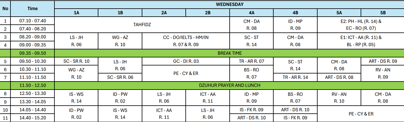 Schedule 3